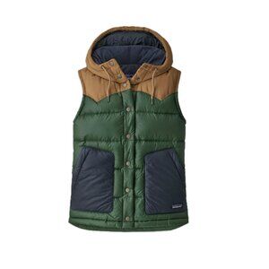 PATAGONIA | Women's Bivy Hooded Down Vest | Forest 🫶🏽 Green / Color Block | M